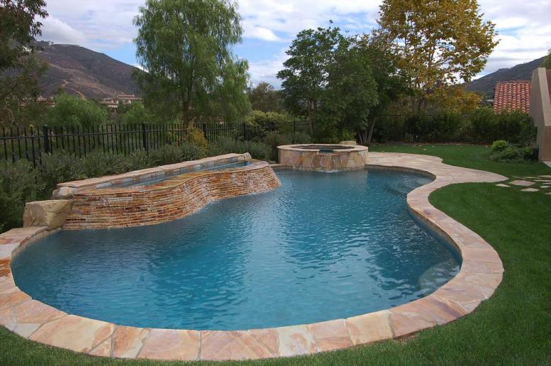 Pool Spa Waterfall 9 Pool Contractor Builds Extraordinary Custom Pools